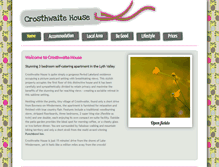 Tablet Screenshot of crosthwaitehouse.co.uk